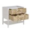 James Martin Vanities 36'' Single Vanity, Light Mappa Burl and Polished White D804-V36-LMB - alternate 2